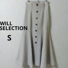 WILL SELECTION ウィルセレクション　ボタン付きフレアスカート S