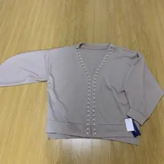 総パール　カーディガン