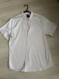 Armani Exchange 半袖シャツ L ホワイト ドット柄