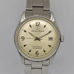 コマ付き オリエントスター　EROM-CO CS アイボリー 裏スケ　38mm
