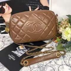 CHANEL シャネル【極美品】カメラバッグ マトラッセ ダイヤモンドCC