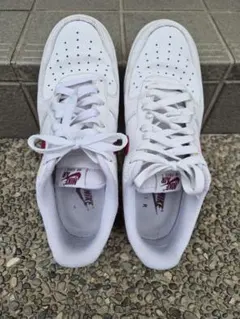NIKE AIR FORCE 1 ホワイト レッド スニーカー