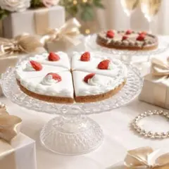 ★送料込★【プチギフト】アイシングクッキー ホールケーキ風 いちごケーキ