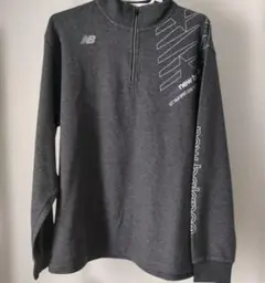 New Balance ハーフジップ 長袖カットソー グレーのサムネイル