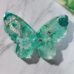 595 シェル✴マリン✴マーメイド✴レジンヘアゴムキーホルダーブローチ