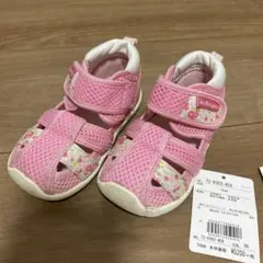 ミキハウス ベビーサンダル 14cm ピンク　ホットビスケッツ