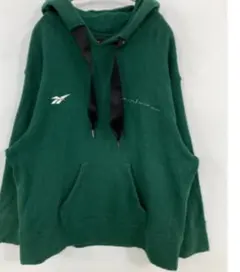 Reebok ダークグリーン パーカー