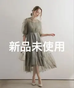 ★新品未使用タグなし★ドリードール　エアリースリーブコンビネーションドレス