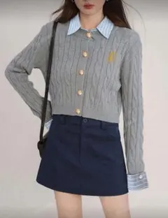 韓国系 韓国オンニ ガーリー トップス