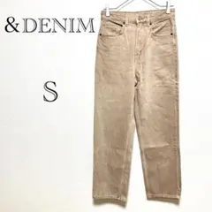 ＆DENIM カジュアルパンツ 【S】 コットン オールシーズン ベージュ