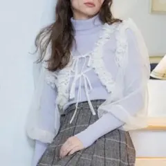 REDYAZEL チュールボレロニット＆プルオーバーセット