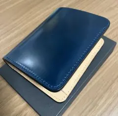 国産水染めオイルコードバン　コンパクトウォレット