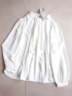 未使用LEPSIM2WAYボウタイブラウス