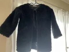 ブラック　ボアジャケット