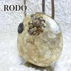 RODO ロド シェルバッグ ショルダーバッグ フラワーモチーフ イタリア製のサムネイル