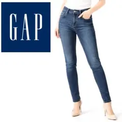 GAP DENIM GIRLFRIEND ストレッチデニム 24 SHORT濃紺