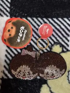 モンチッチ うさぎ ラインストーン マスコット キーホルダー 未使用