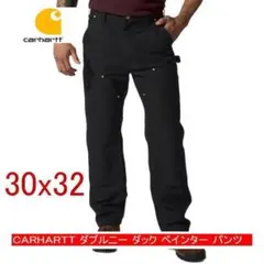 新品　カーハート　CARHARTT ダブルニー ダック パンツ 黒　30ｘ32