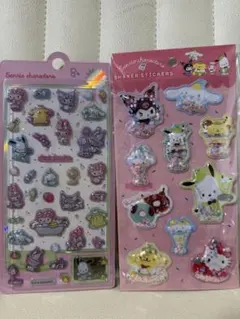 Sanrio ファミリ硬いぷっくりシールとシャカシャカシェイカーシール ②