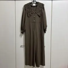 AMERIヴィンテージ 【S】セーラーレースカラージャンプスーツ