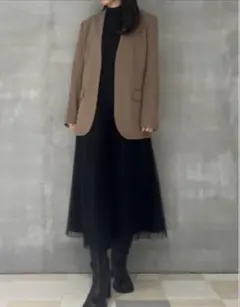 ワンピース ノーカラージャケット