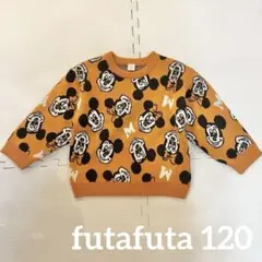 Disney ミッキーマウス柄 ミニーマウス柄 ニットセーター 120