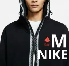 ■新品■　ナイキ　メンズM　パーカー　バスケ　カイリー・アービング　裏起毛　黒