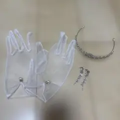 ティアラ 手袋 イヤリング セット