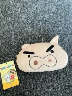 未使用　クレヨンしんちゃん ふわもこフェイスポーチ ぶりぶりざえもん