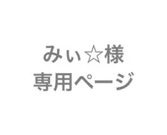 みぃ☆様 専用ページ