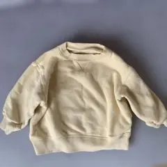 クリーム色 トレーナー 90サイズ