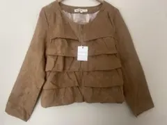 フリル ノーカラージャケット