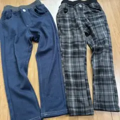 定価4356円　ぬくのびストレッチパンツ　裏起毛　暖か素材　長ズボン　120cm