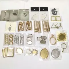 【まとめ売り】ハンドメイド材料　レジンパーツ ⑥ アクセサリーパーツセット