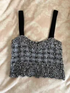 ZARAクロップド丈ビスチェ