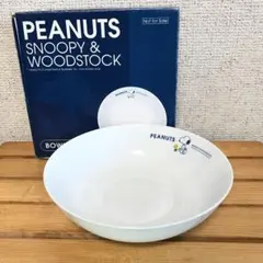 新品未使用スヌーピーウッドストックホワイトボウル