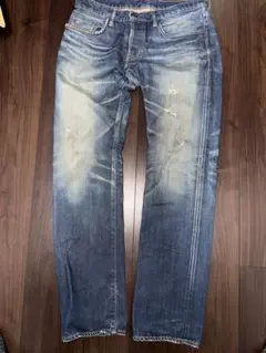 PRPS 紫製品 デニムパンツ ダメージ加工 ヒゲ 32 日本製 - メルカリ
