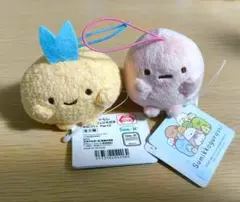 すみっコぐらし　ばんざいゴムひも付き　マスコット　　2点セット