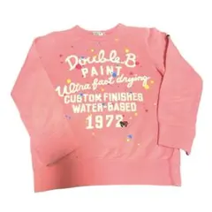 ダブルビー　doubleb Bちゃんプリント トレーナーピンク　ミキハウス