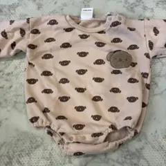 Dick Bruna クマ柄ロンパース ベージュ