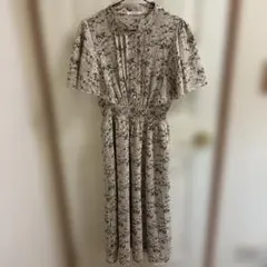 mily bilet 花柄 半袖ロングワンピース ピンク