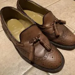 Regal ブラウンレザー ローファー タッセル付き