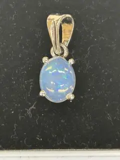 最終最終価格‼️オパール シルバーメッキ　オーバル　ペンダント　トップ