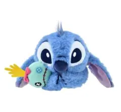 スティッチ＆スクランプ筆箱　ぬいぐるみ風　ペンケースStitchレア スティッチ＆スクランプ筆箱・ペンケースぬいぐるみ風 Disney Stitch