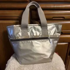美品＊レスポートサック TWO HANDLE ZIP TOTE 2way グレー - メルカリ