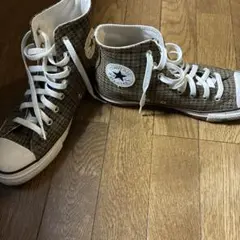 CONVERSE チェック柄 ハイカットスニーカー
