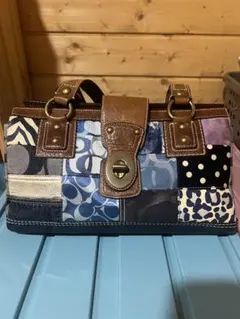 パッチワークデザイン ハンドバッグ