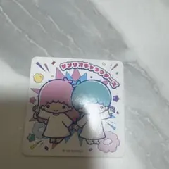 サンリオキャラクターズ　スクエアマグネット リトルツインスターズ