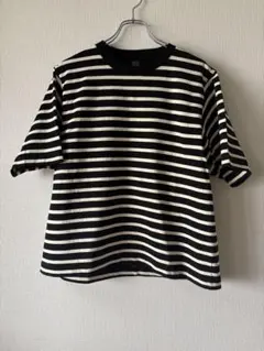 shinyakozuka ボーダーTシャツ　短丈　クロップドT Lのサムネイル