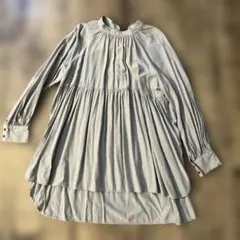 長袖 チュニック ベージュ バックリボンのサムネイル